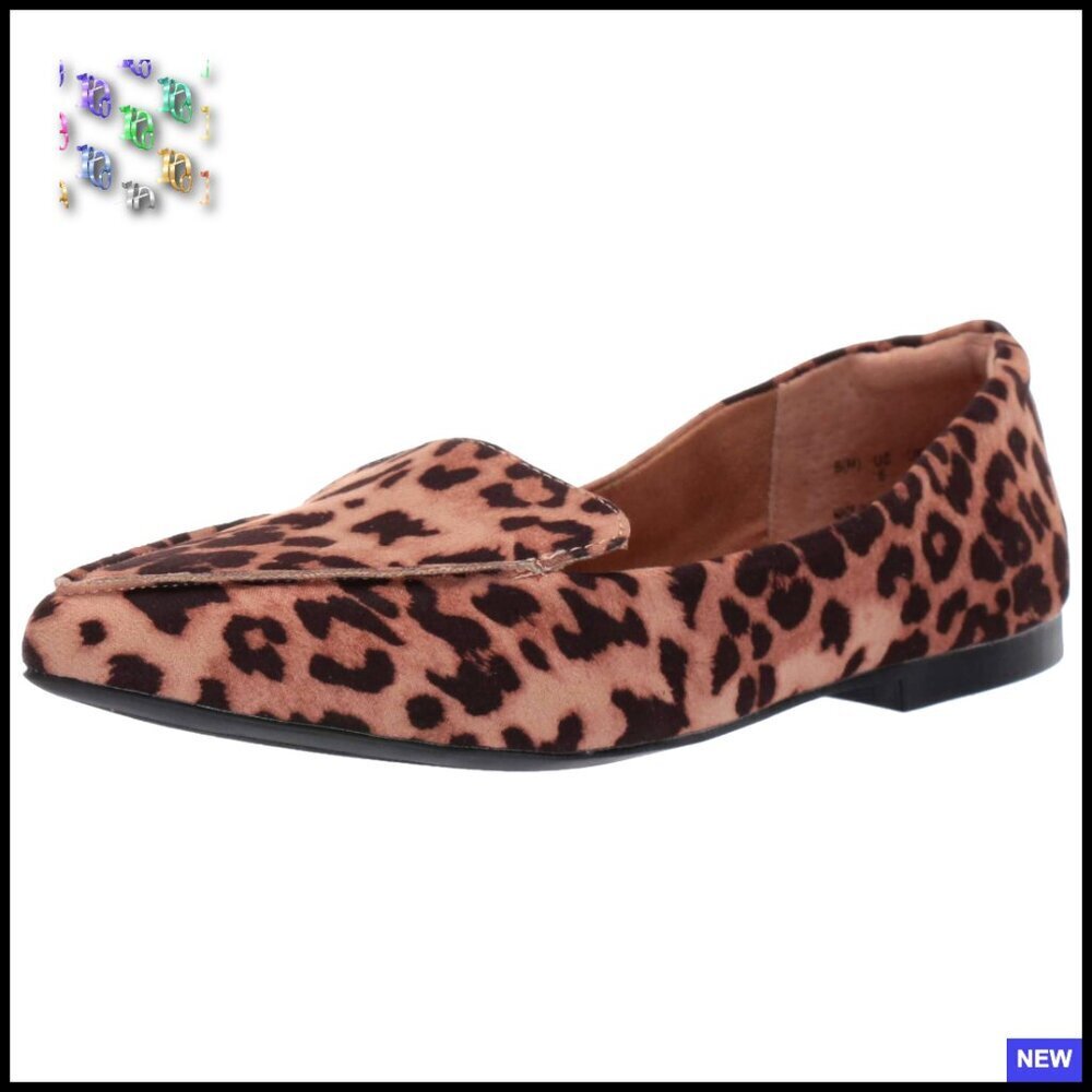 Faux Suede Loafers Pointed Toe Flats Comfort Cushioned Slip On Shoes